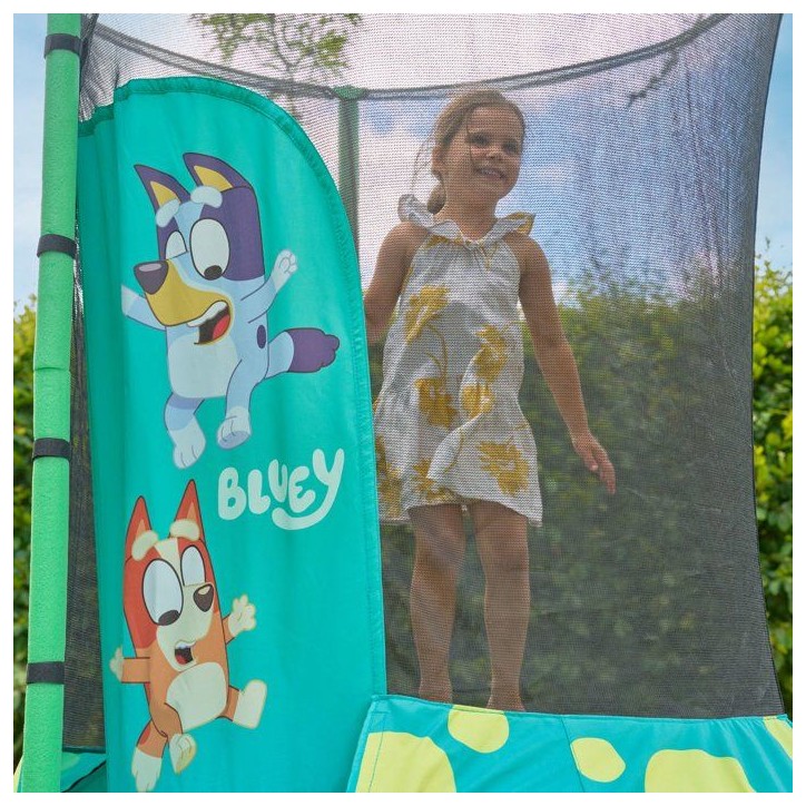 Trampoline - Ø140 cm - Noir - TP TOYS - BLUEY Trampoline - Ø140 cm - Noir - TP TOYS - BLUEY