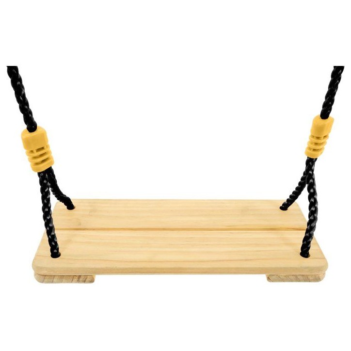 Balançoire - TP TOYS - Bois corde noire - H 190-250 cm Balançoire - TP TOYS - Bois corde noire - H 190-250 cm