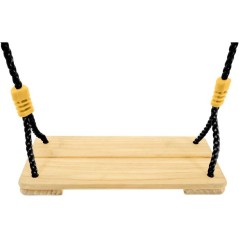 Balançoire - TP TOYS - Bois corde noire - H 300-350 cm