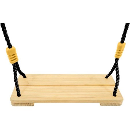 Balançoire - TP TOYS - Bois corde noire - H 300-350 cm