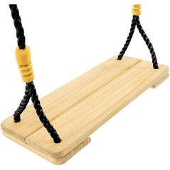 Balançoire - TP TOYS - Bois corde noire - H 300-350 cm