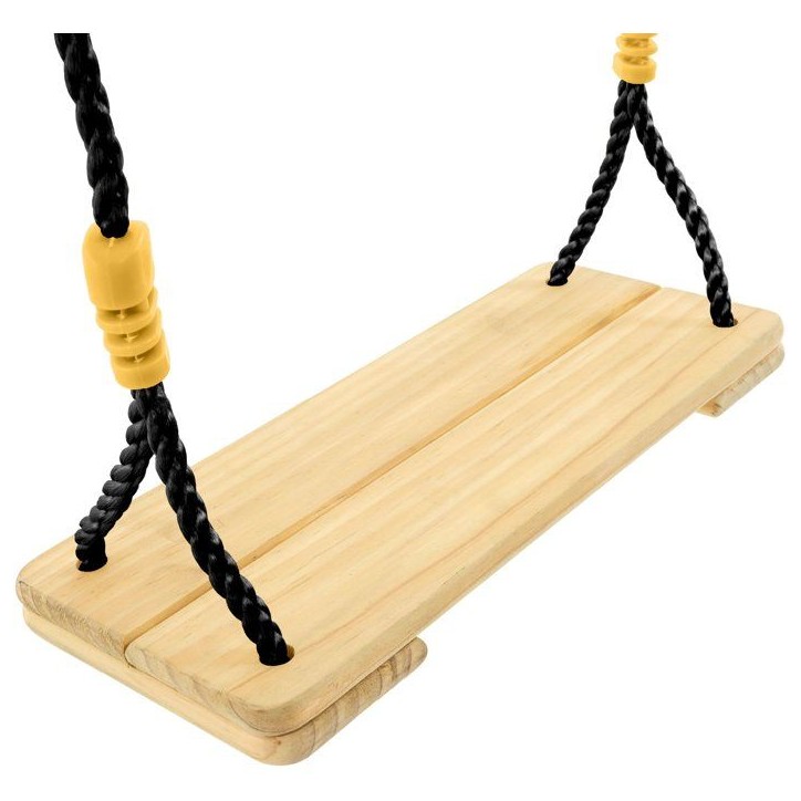 Balançoire - TP TOYS - Bois corde noire - H 300-350 cm
