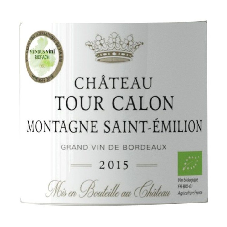 Château Tour Calon 2015 Montagne Saint-Emilion - Vin rouge de Bordeaux - Bio