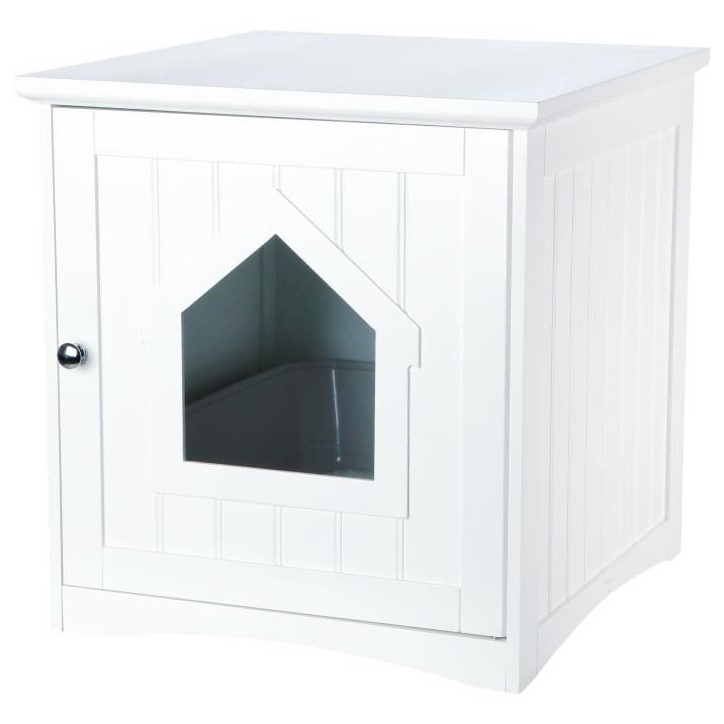Cabine de toilette - TRIXIE - 49 x 51 x 51 cm - Blanc Cabine de toilette - TRIXIE - 49 x 51 x 51 cm - Blanc