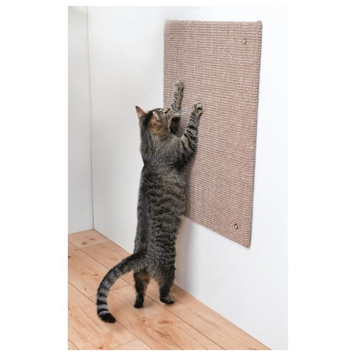 Griffoir XXL TRIXIE - Tapis sisal / Catnip - 50 x 70 cm - Taupe Griffoir XXL TRIXIE - Tapis sisal / Catnip - 50 x 70 cm - Taupe