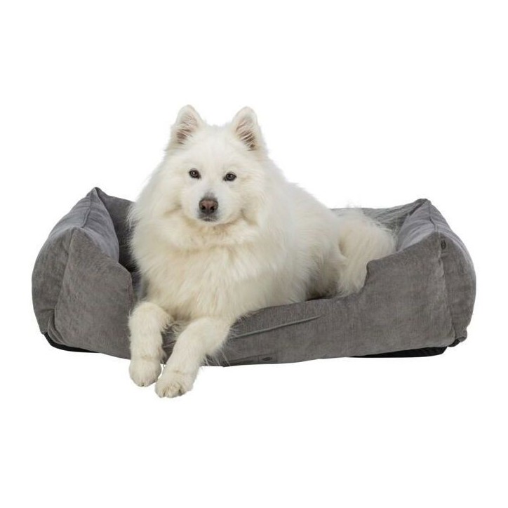 Panier pour chien - TRIXIE - VITAL LENNOX - Tissu chenille - 60 x 50 cm - Gris