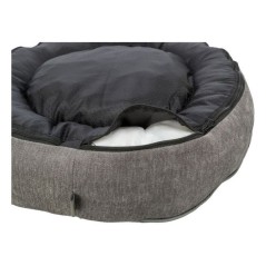 Panier pour chien - TRIXIE - VITAL LENNOX - Tissu chenille - Ø 60 cm - Gris