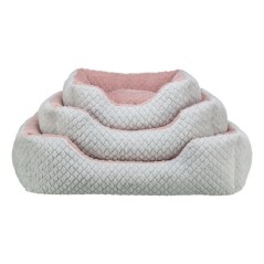 Panier pour chien - TRIXIE - KALINE MIO - 50 x 40 cm - Gris / Vieux ro