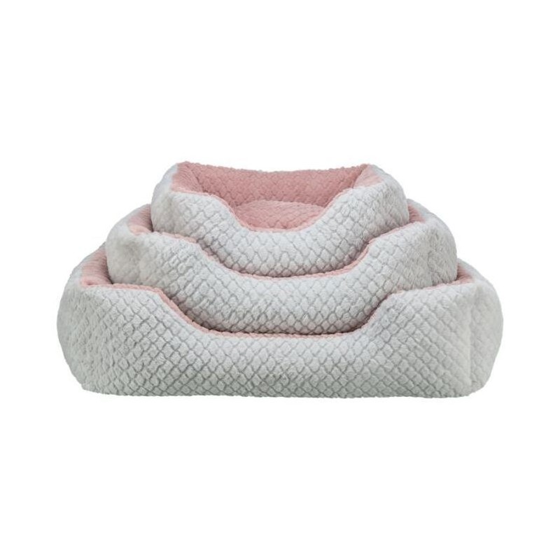 Panier pour chien - TRIXIE - KALINE MIO - 50 x 40 cm - Gris / Vieux ro