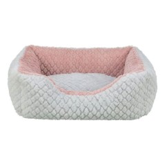 Panier pour chien - TRIXIE - KALINE MIO - 50 x 40 cm - Gris / Vieux ro
