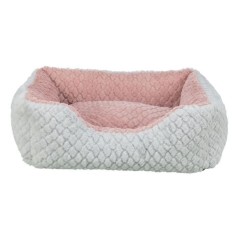 Panier pour chien - TRIXIE - KALINE MIO - 50 x 40 cm - Gris / Vieux ro