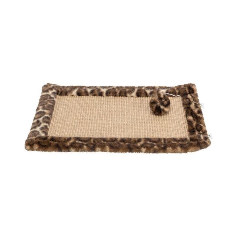 Tapis griffoir - TRIXIE - LEO - 55 x 35 cm - Brun imprimé léopard