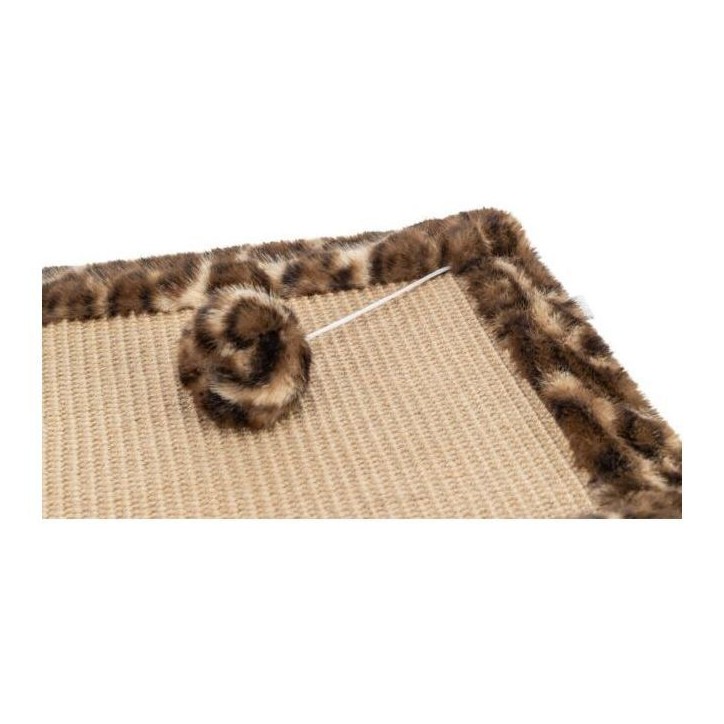 Tapis griffoir - TRIXIE - LEO - 55 x 35 cm - Brun imprimé léopard Tapis griffoir - TRIXIE - LEO - 55 x 35 cm - Brun imprimé léopard