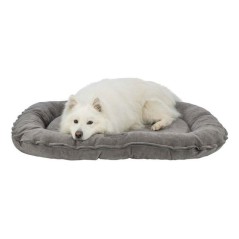 Coussin pour chien - TRIXIE - Vital LENNOX - Tissu chenille - Ovale - 90 x 70 cm - Gris