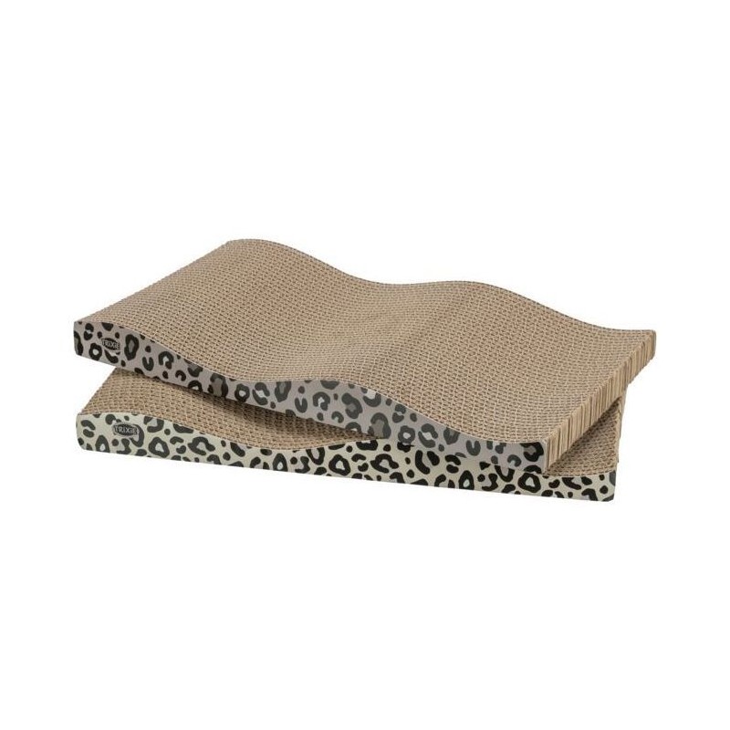 Lot de 2 Griffoirs - TRIXIE - LEO - 44 x 25 x 6 cm - Imprimé léopard