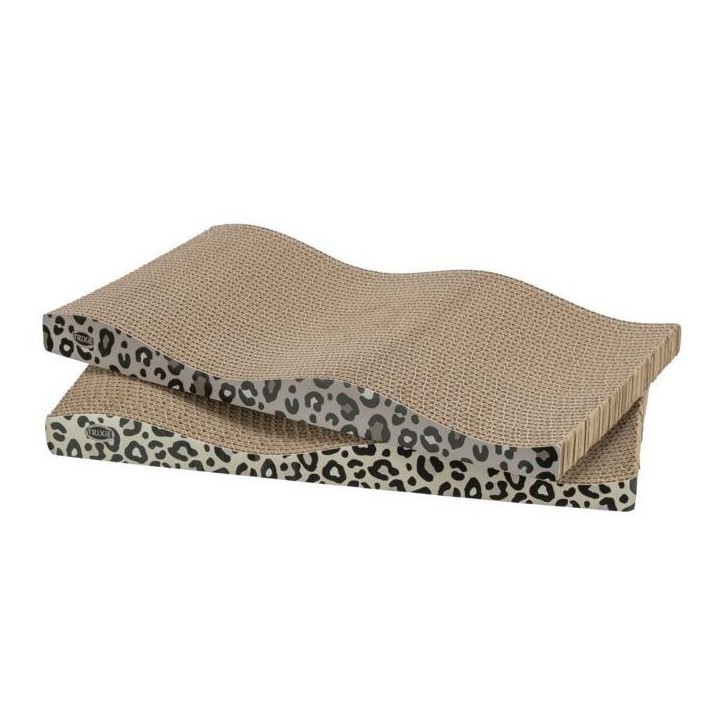 Lot de 2 Griffoirs - TRIXIE - LEO - 44 x 25 x 6 cm - Imprimé léopard