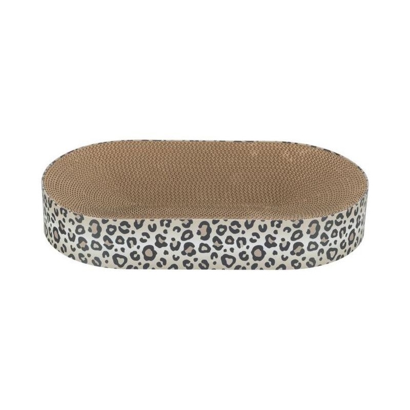 Lit griffoir - TRIXIE - LEO - Carton - 63 x 10 x 35 cm - Creme imprim