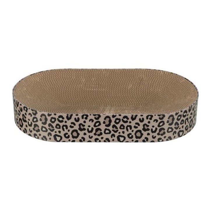 Lit griffoir - TRIXIE - LEO - Carton - 63 x 10 x 35 cm - Brun imprimé léopard Lit griffoir - TRIXIE - LEO - Carton - 63 x 10 x 35 cm - Brun imprimé léopard