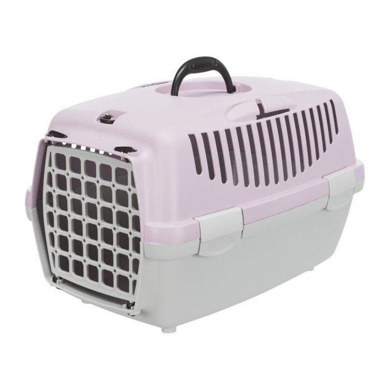 TRIXIE Box de transport Capri 2 - XS–S - 37 x 34 x 55 cm - Gris clai