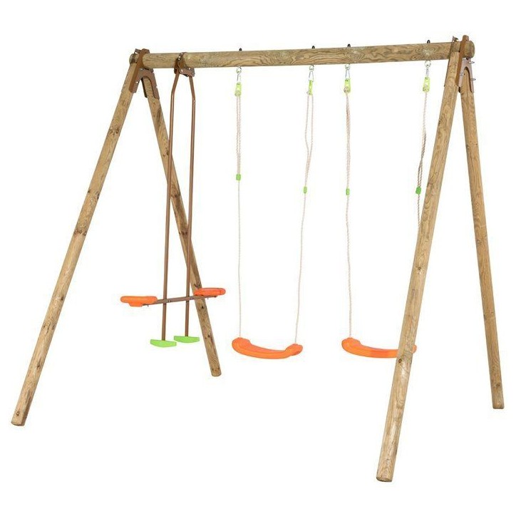 Balançoire en bois enfant - 3 agres - DARIFOU - ALEO BY TRIGANO Balançoire en bois enfant - 3 agres - DARIFOU - ALEO BY TRIGANO