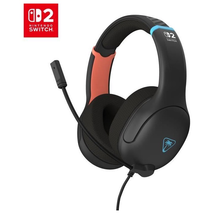 Casque de gaming filaire - TURTLE BEACH - Airlite™ Fit - Nintendo Switch™ 2 - Charcoal Black Casque de gaming filaire - TURTLE BEACH - Airlite™ Fit - Nintendo Switch™ 2 - Charcoal Black