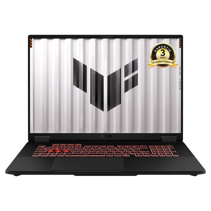 PC Portable Gamer ASUS TUF Gaming A18 : Sans Windows - 18.0 WQXGA 240Hz - RTX 5060 8Go - AMD Ryzen 7 260 - RAM 32Go - 1To SSD PC Portable Gamer ASUS TUF Gaming A18 : Sans Windows - 18.0 WQXGA 240Hz - RTX 5060 8Go - AMD Ryzen 7 260 - RAM 32Go - 1To SSD