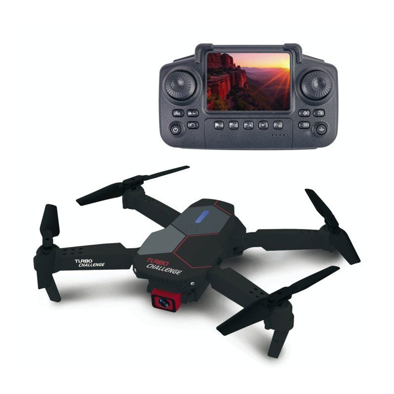 Drone RC en valisette - TURBO CHALLENGE - 400329 - Double caméra - T