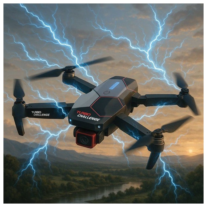 Drone RC en valisette - TURBO CHALLENGE - 400329 - Double caméra - Télécommande écran - Des 14 ans Drone RC en valisette - TURBO CHALLENGE - 400329 - Double caméra - Télécommande écran - Des 14 ans
