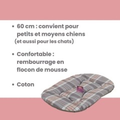 Couchage pour chien - TYROL - Coussin Oval Toronto - 60 x 40 x 3 cm