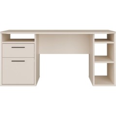 Bureau d'angle - TEZAUR - Beige - 160 x 72 x 75,7 cm