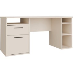 Bureau d'angle - TEZAUR - Beige - 160 x 72 x 75,7 cm
