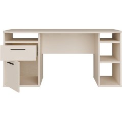 Bureau d'angle - TEZAUR - Beige - 160 x 72 x 75,7 cm