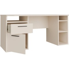 Bureau d'angle - TEZAUR - Beige - 160 x 72 x 75,7 cm