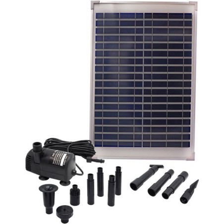 Pompe fontaine - UBBINK - SolarMax 1000 - Débit 1350 l/h - Panneau so