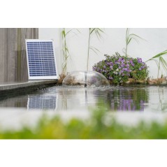 Pompe fontaine - UBBINK - SolarMax 1000 - Débit 1350 l/h - Panneau solaire 18V 580mA - Jets volcan & cloche