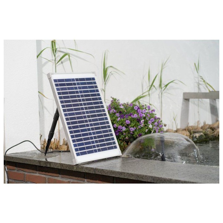 Pompe fontaine - UBBINK - SolarMax 1000 - Débit 1350 l/h - Panneau solaire 18V 580mA - Jets volcan & cloche Pompe fontaine - UBBINK - SolarMax 1000 - Débit 1350 l/h - Panneau solaire 18V 580mA - Jets volcan & cloche