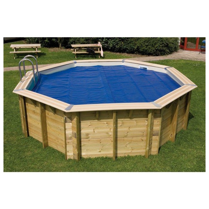 Bâche a bulles - UBBINK - Pour piscine bois ubbink - 400 x 750 cm - Matiere polyéthylene - Bleu Bâche a bulles - UBBINK - Pour piscine bois ubbink - 400 x 750 cm - Matiere polyéthylene - Bleu