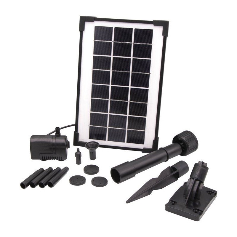 Pompe fontaine - UBBINK - SolarMax 250 - Débit 200 l/h - Panneau sola