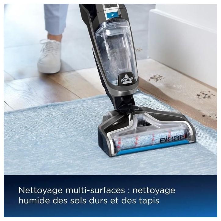 Aspirateur Balai Laveur sans Fil BISSELL B3569N Crosswave C6 Select Cordless - Nettoyage Multi-Surfaces - Autonettoyage Automati Aspirateur Balai Laveur sans Fil BISSELL B3569N Crosswave C6 Select Cordless - Nettoyage Multi-Surfaces - Autonettoyage Automati