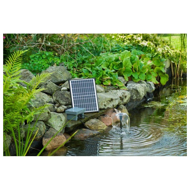 Pompe fontaine - UBBINK - SolarMax 600 Accu Power Control - Débit 700 l/h - Fonctionnement jour/nuit Pompe fontaine - UBBINK - SolarMax 600 Accu Power Control - Débit 700 l/h - Fonctionnement jour/nuit