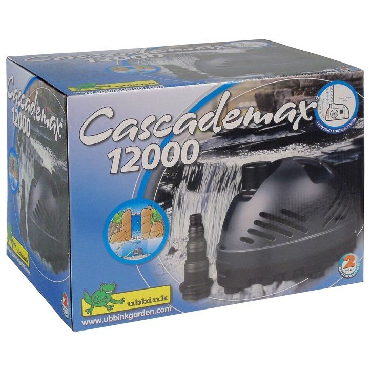 Pompe cascade - UBBINK - Cascademax 12000 - Débit 11 800 l/h - Hauteur refoulement 6 m - Conso 100 W Pompe cascade - UBBINK - Cascademax 12000 - Débit 11 800 l/h - Hauteur refoulement 6 m - Conso 100 W