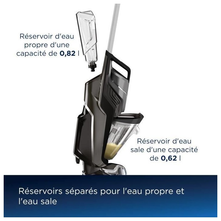 Aspirateur Balai Laveur sans Fil BISSELL B3569N Crosswave C6 Select Cordless - Nettoyage Multi-Surfaces - Autonettoyage Automati Aspirateur Balai Laveur sans Fil BISSELL B3569N Crosswave C6 Select Cordless - Nettoyage Multi-Surfaces - Autonettoyage Automati