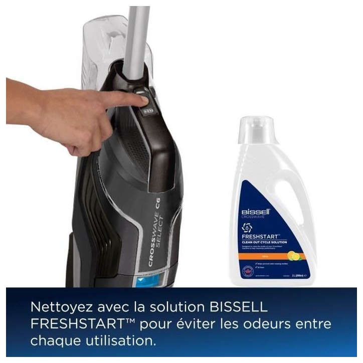 Aspirateur Balai Laveur sans Fil BISSELL B3569N Crosswave C6 Select Cordless - Nettoyage Multi-Surfaces - Autonettoyage Automati Aspirateur Balai Laveur sans Fil BISSELL B3569N Crosswave C6 Select Cordless - Nettoyage Multi-Surfaces - Autonettoyage Automati