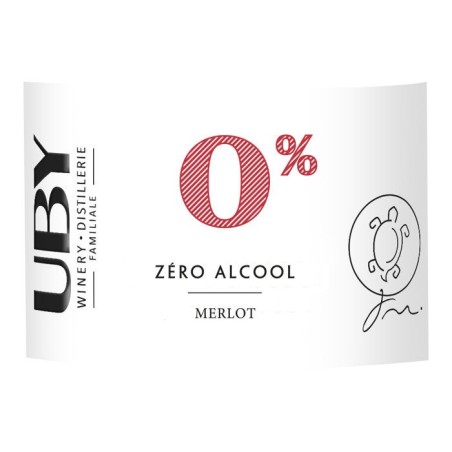 UBY - Merlot - Rouge zéro alcool - 75cl