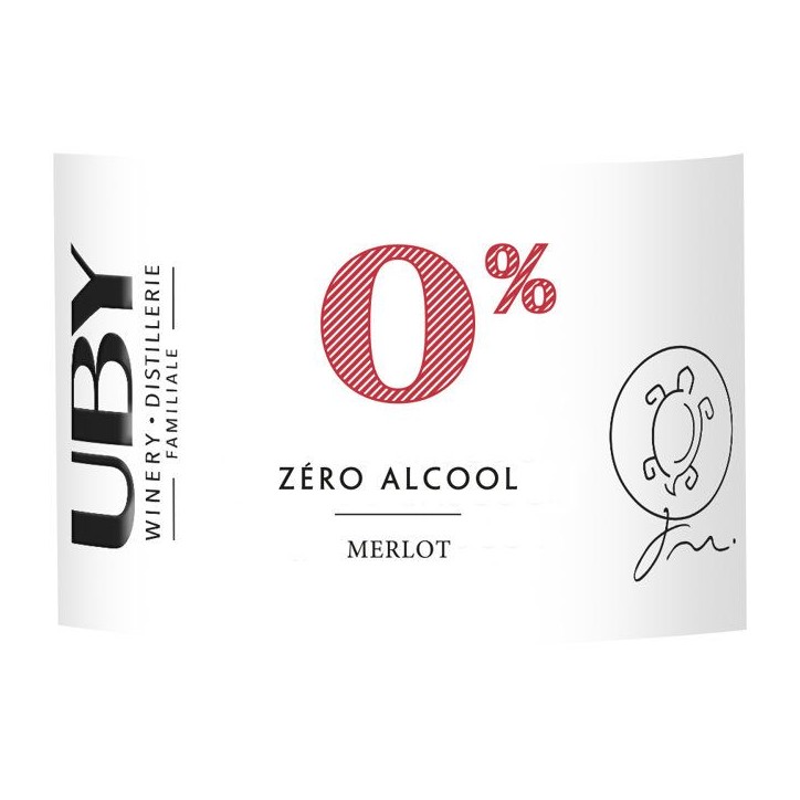 UBY - Merlot - Rouge zéro alcool - 75cl