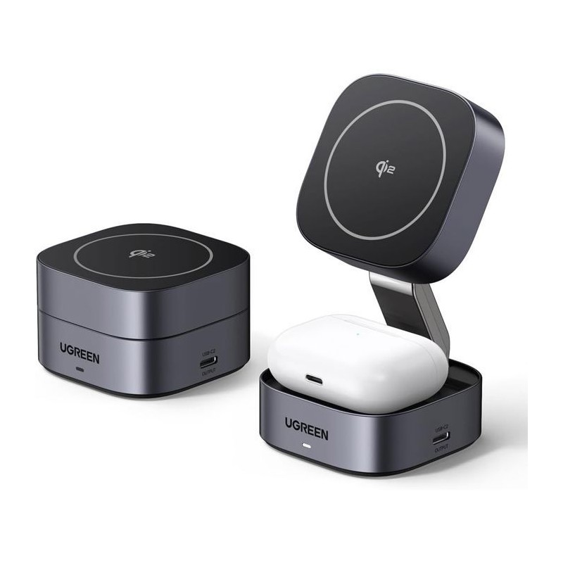 Station de charge 2 en 1 - UGREEN - Compatible MagSafe - 15W