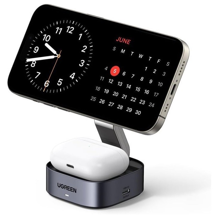 Station de charge 2 en 1 - UGREEN - Compatible MagSafe - 15W