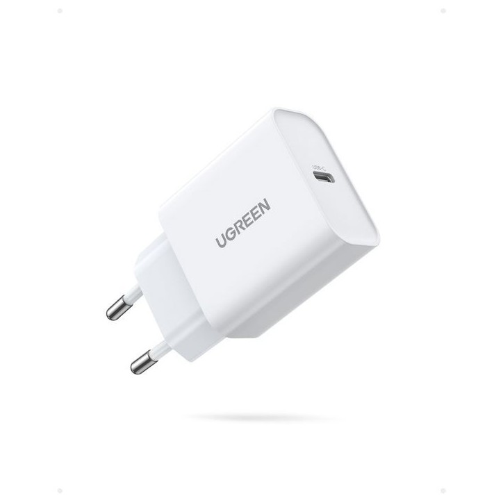 Chargeur secteur - UGREEN - 1 Port USB-C - 20W - Blanc Chargeur secteur - UGREEN - 1 Port USB-C - 20W - Blanc