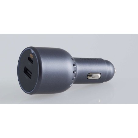 Chargeur voiture - UGREEN - 1 USB-C + 1 USB-A - 63W - Gris