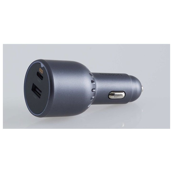 Chargeur voiture - UGREEN - 1 USB-C + 1 USB-A - 63W - Gris Chargeur voiture - UGREEN - 1 USB-C + 1 USB-A - 63W - Gris